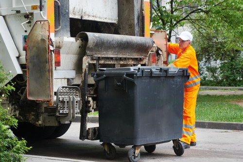 Construction workers clearing waste in Richmond Upon Thames