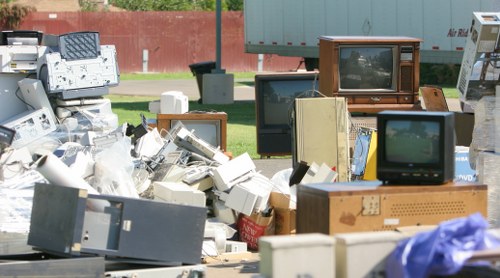 Step-by-step business waste removal in progress